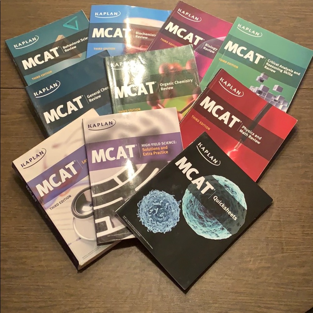 Kaplan MCAT 3rd Edition Complete Review Book Set